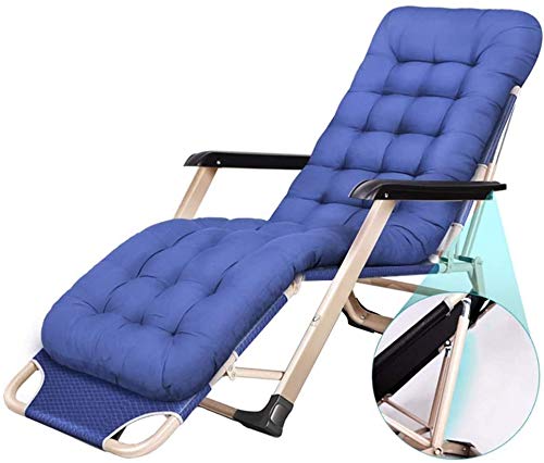 Silla plegable de gravedad cero de gran tamaño con tumbona de patio