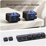 UGREEN Organisateur de câblodistribution de bureau, support de cordon magnétique 6 Pack, Clip de câble en silicone avec aimant fort, 2 Tailles pour cordons de charge, Gestion facile des câbles pour bureau, Table de chevet, Voiture, Home Office