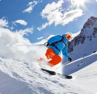 Professional Ski Goggles - Black Frame, Anti-Fog UV Protection, Oversized 235x100mm - Interchangeable Lenses for Snow Sports