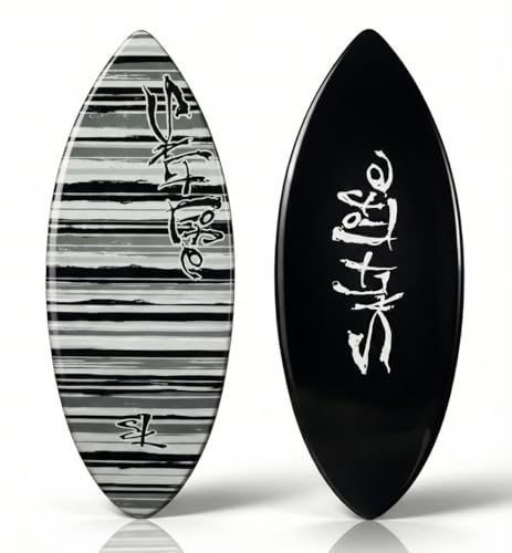 SALT LIFE Fiberglass Compression Skimboard High-Performance Beach Skim Board for Kids Teens & Adults Lightweight Durable Design for Flatland & Shorebreak 38 42 44 53 in