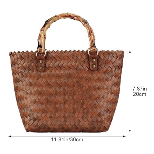 French Straw Handbag Woven Beach Shoulder Summer Bag Large Capacity Tote Bag for Beach and Daily Use3