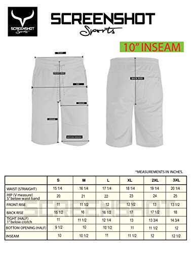 Screenshot Sports-A9058 Mens Fleece Athletic Cargo Pockets Sweatshorts-H.grey-Medium #TOP5