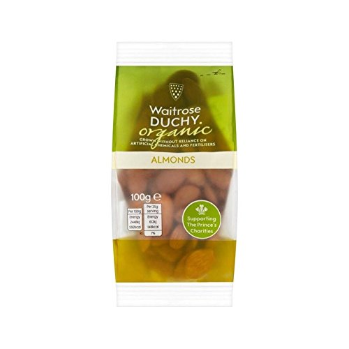Ducado Waitrose Almendras Orgánicas 100G - Paquete de 6