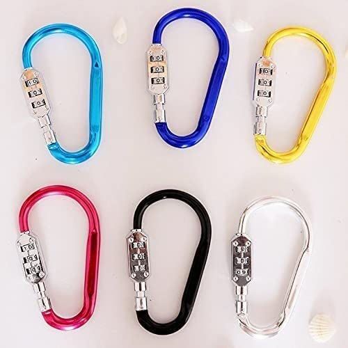 Candados con código, candado de código, candado, 1 Pieza de aleación Mini mosquetón candado combinación de Viaje dial de Seguridad Bolsa de Equipaje Maleta Conveniente Accesorio for el hogar
