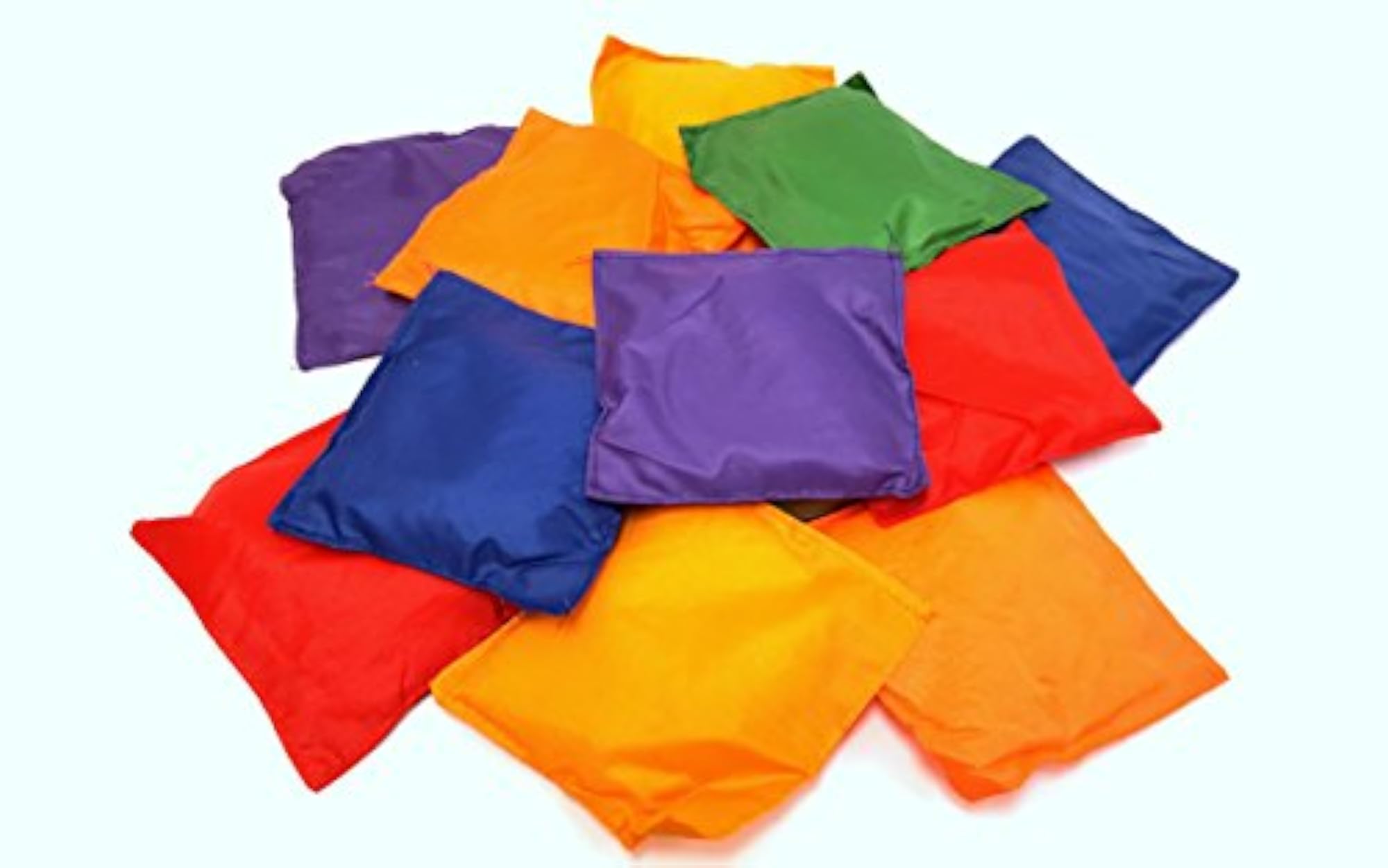 Multicolored Strong Nylon Bean Bags, 5 Inch, 12 Pack