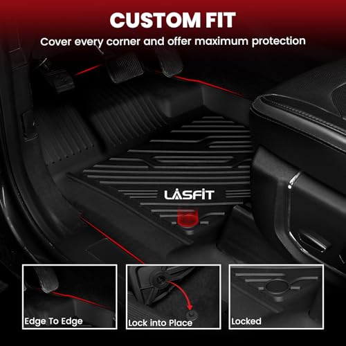 Image of LASFIT Floor Mats for Ford F250 /F350 2017-2026 2027 Only Front Bucket Seat