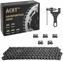 420 106 Links Drive Chain + Joiner Link 110c 125cc PIT Quad Dirt Bike ATV Buggy - Foto 10