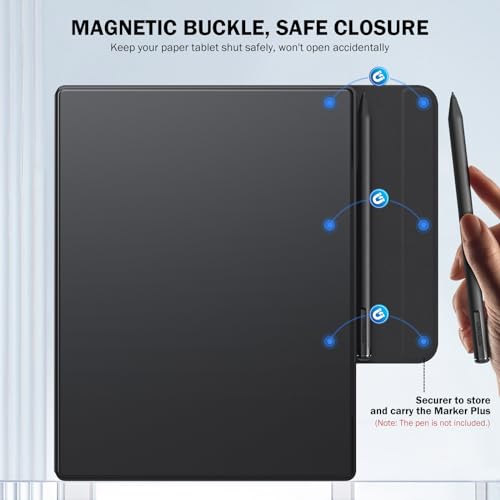 Image of MoKo Case for Remarkable 2 Tablet 2020, Ultra-Slim Lighweight Magnetic Case with Wide Clasp, Smart Tablet Folio Cover for Remarkable Tablet 2 10.3 inch 2020 Release, Black