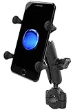 Lifetime Warranty RAM Mount RAM-B-408-75-1-UN7U Motocicleta Negro - Soporte (Teléfono móvil/Smartphone, Motocicleta, Negro, Aluminio, Compuesto, Caucho, Acero Inoxidable, EE.UU, X-Grip)