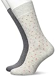 Esprit Herren Fine Dot 2-Pack Socken Biologische Baumwolle Schwarz Blau viele weitere Farben verstärkte Herrensocken mit Muster atmungsaktiv gemustert bunt gepunktet im Multipack 2 Paar