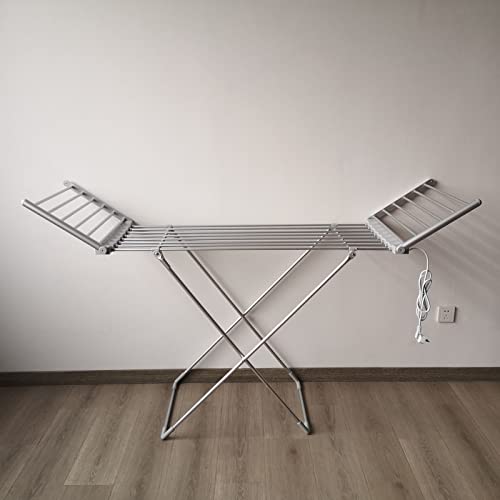 Foldable large capacity Electric Heated Clothes Dryer Rack - Efficiently Dries Clothes & Shoes, Foldable Standing Airer with 45-55℃ Constant Temperature Heating - Perfect for Ind - Image 8
