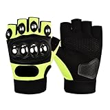 Reithandschuhe Motorrad Herren, Edelstahl Hartschalenhandschuhe...