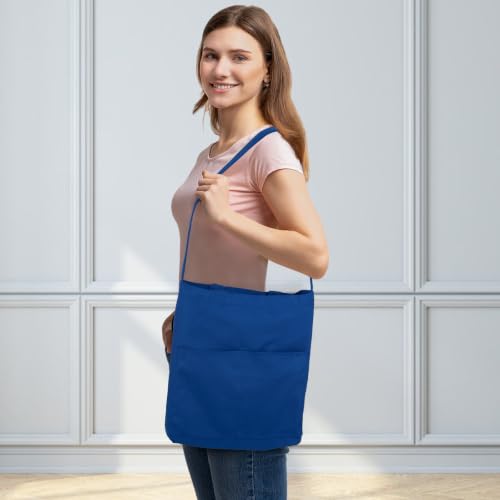 Image of Lily queen Natural Canvas Tote Bag for Crafting Reusable Grocery Shoulder Bags 2pcs