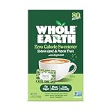Whole Earth Sweetener Co. NATURE SWEET Stevia & Monk Fruit Sweetener, Erythritol Sweetener, Sweet Leaf Stevia Packets, Sugar Substitute, Natural Sweetener, 80 Count