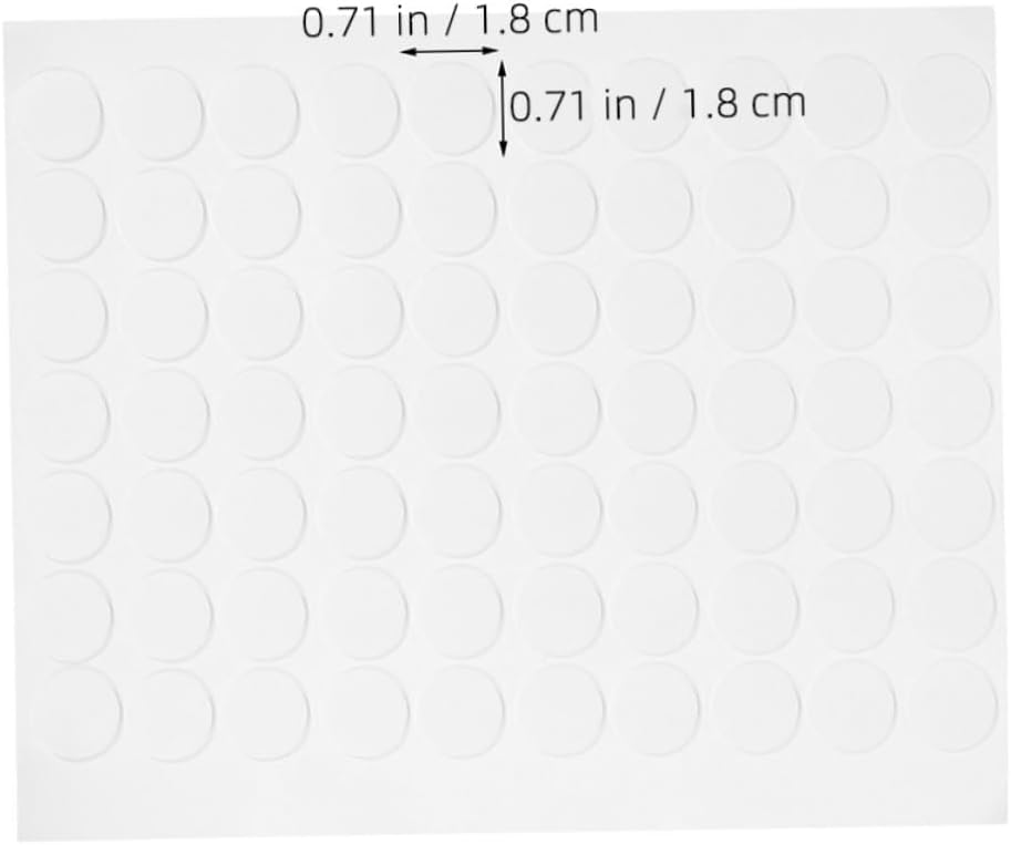 NUOBESTY 20Sheet Double Sided Adhesive Pads Transparent Dot Stickers for Classroom and Office Use Strong Adhesion Clean Removal Easy Application for Labeling