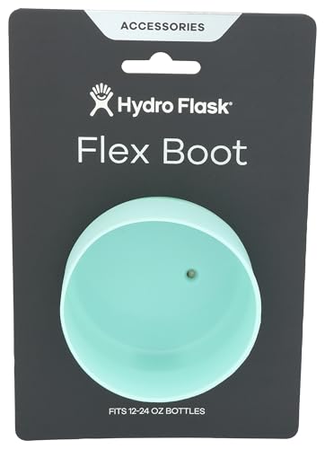 Image of Hydro Flask Accessory Small Silicone Water Bottle Boot Flex Boot Dew - for 12 oz, 16 oz, 18 oz, 20 oz, 21 oz, and 24 oz Bottles - Dishwasher Safe, BPA-Free, Non-Toxic