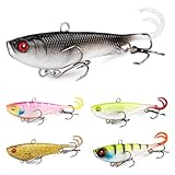 5PCS Pre-Rigged Soft Fishing Lures, Paddle Tail Swimbaits with Jig Head for Bass, Trout, Crappie, Ideal for Saltwater & Freshwater Fishing, Perfect Fishing Gift for Men(3.3", 0.75 oz) -  PROBITE