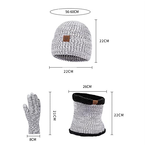 Écharpe coupe-vent pour ski et bonnet thermique en maille isolante