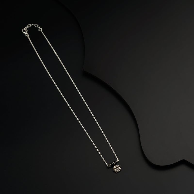 Image of House Of Aadyaa Handmade Silver Mangalsutra for Women | Made in 92.5 Silver | Silver Gifts for Women