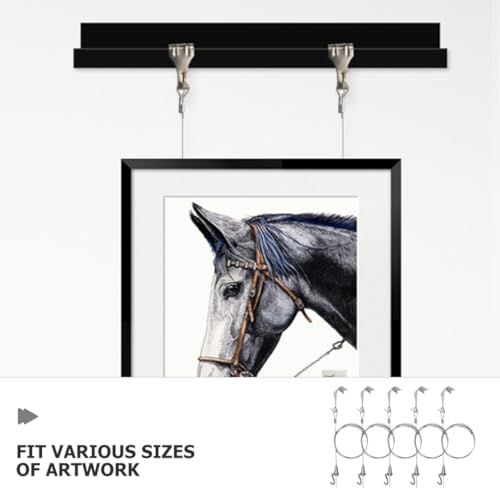 Image of Cabilock 5sets Photo Heavy Duty Hanger Picture Frame Wire for Hanging Drywall Picture Hangers Wire