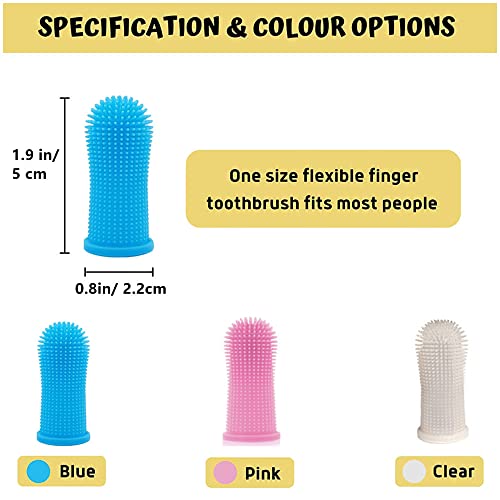 FadyDail Set di 4 spazzolini da denti per cani e