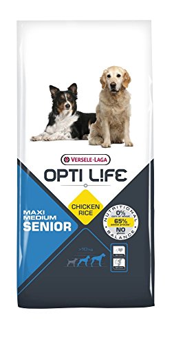 VERSELE-LAGA - Opti Life Senior Medium & Maxi - Trockenfutter für Hunde - Mittelgroße und große Rassen - 12,5kg