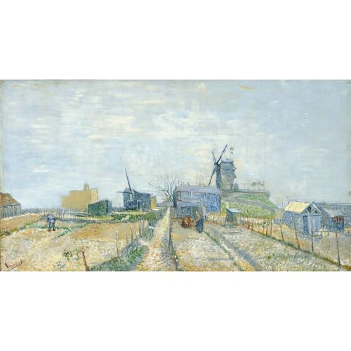 Van Gogh Montmartre affiche pour sublimer un salon lumineux