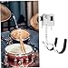 DECHOUS Snare Drum Carrier Aluminum Alloy Marching Drum Strap and Lightweight (white)