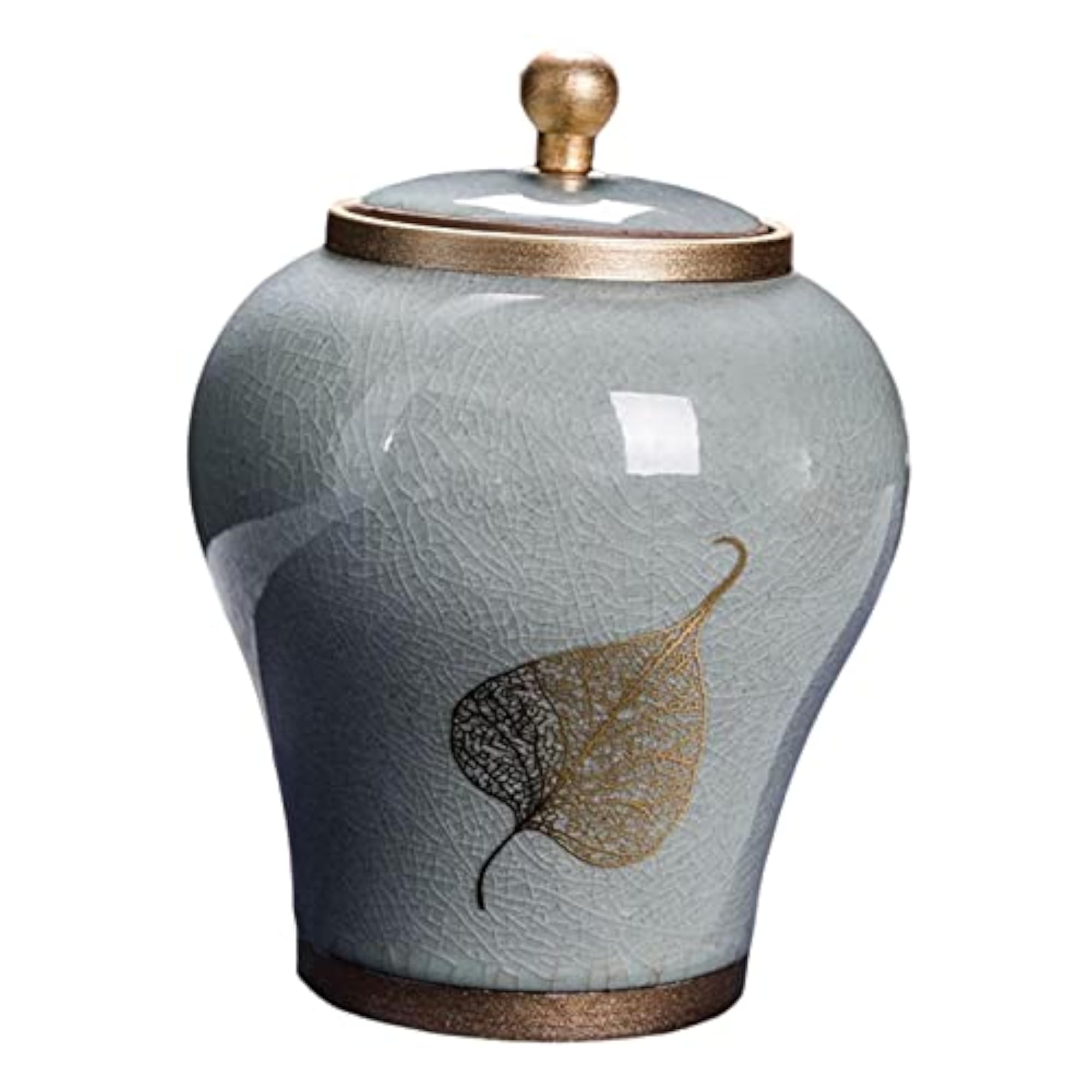 2Pcs Creative Porcelain Ginger Jar with Lid