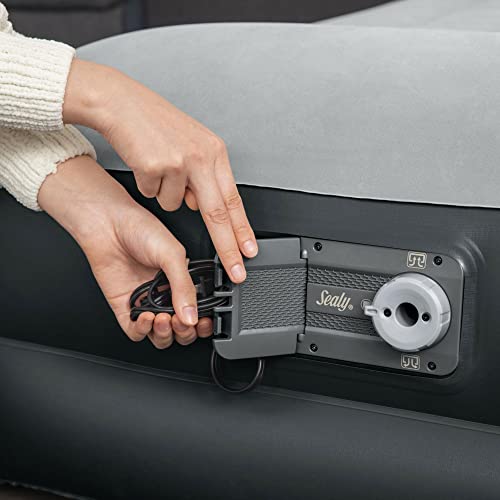 Sealy Tritech Inflatable Indoor Or Outdoor Air Mattress Bed Twin-Sized 16" 1 Person Airbed With Built-Ac Pump, Headrest, Storage Bag, And Repair Patch #TOP5