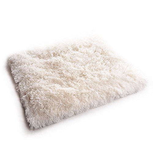 4Claws Furry Pet Bed/Mat (Convertible) - White #TOP4