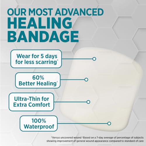 Image of BAND-AID Brand Pro Heal 5 Day Protect Hydrocolloid Bandages, Jumbo, 3 Ct