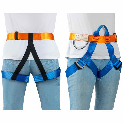 Safety Belt for Tree Climbing, Rock Climbing, Zipline - Half Body Guide Belt for Women, Men & Novices - Image 4