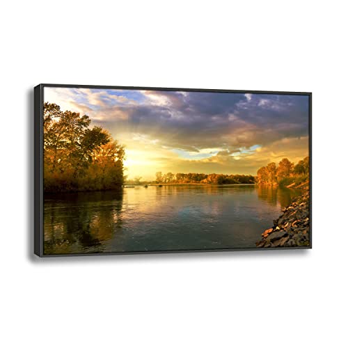 Impression sur toile pour habiller un mur vide cadre noir 30x45