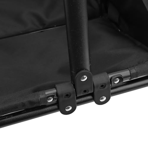 Carrinho de Cachorro Leve Com Armazenamento e Recursos - Carrinho de Viagem para Gatos e Cães (Preto