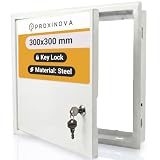 Sportello Ispezione Metallo 30x30 cm con Serratura a Chiave - Sportello Contatore Gas ed Elettrico per Parete e Soffitto - Pannello Accesso Tecnico per Contatore, Caldaia e Manutenzione