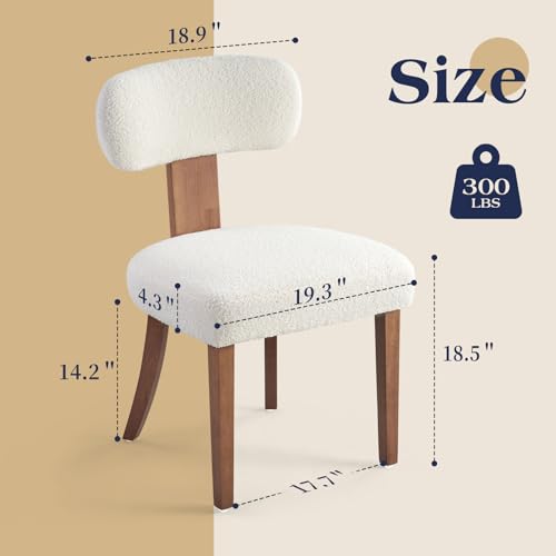 Luxoak SSC032 Mid Century Modern Dining Chairs Set Of 2 thumb #1