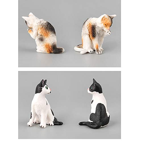 Koobook 5Pcs Cute Cat Miniature Fairy Garden Terrarium Figurine Ornament Plant Pots Bonsai Diy Craft Décor 5 Styles #TOP2