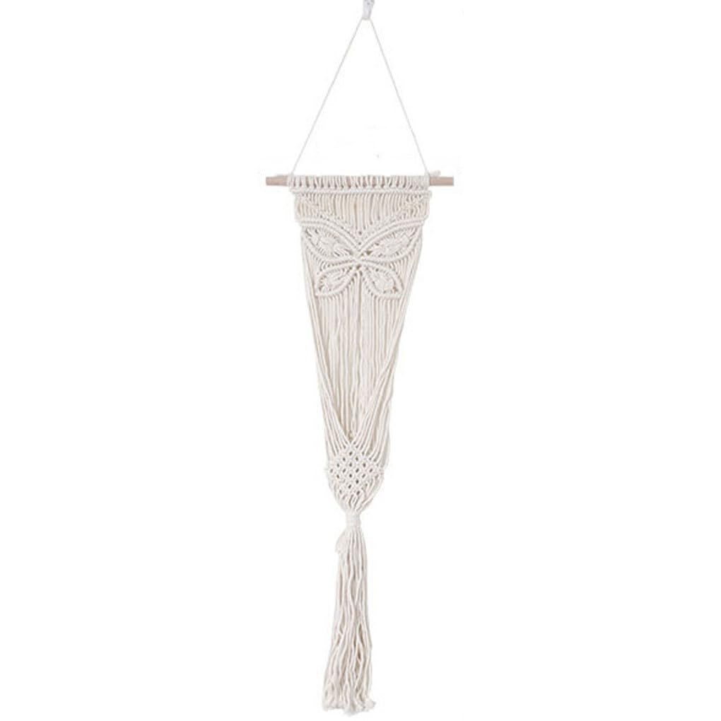 Twisaxc White 22-3 Macrame Planter Wall Hanging Basket Lightweight And Portable Durable And Heavy-Duty For Creative Cotton Plant Hanger Holder,