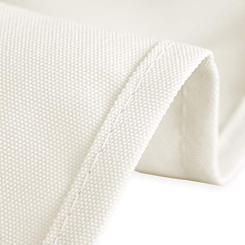Linentablecloth 60 X 126-Inch Rectangular Polyester Tablecloth Ivory #TOP1