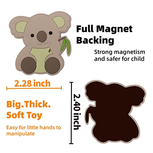 Image of SUPINEEDO Fridge Magnet for Toddlers 1-3,Full Back Magnetic Cute Magnets | Animals Refrigerator Magnets for Kids,Toddler Toy, Educational Learning Toy for Babies, Gift for Children