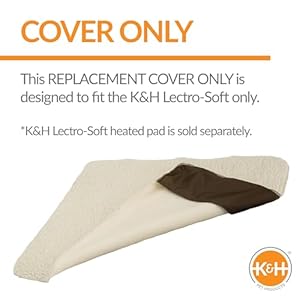   KH-Pet-Products-Lectro-Soft-Outdoor-Heated-Pad-Replacement-Cover-Fleece-Small-14-X-18