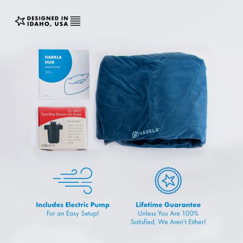 Harkla Hug Autism Sensory Chair (48 inches) - Inflatable Sensory Peapod for Children with Sensory Needs - Therapeutic Compression Sensory Toys | Kids 2 to 6 | Pea Pod, Air Pump - Image 7