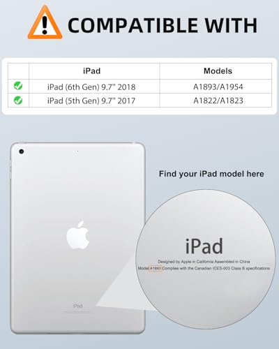 Étui iPad 5ème Génération Antichoc - Solution Contre les Rayures et Chocs d'Écran