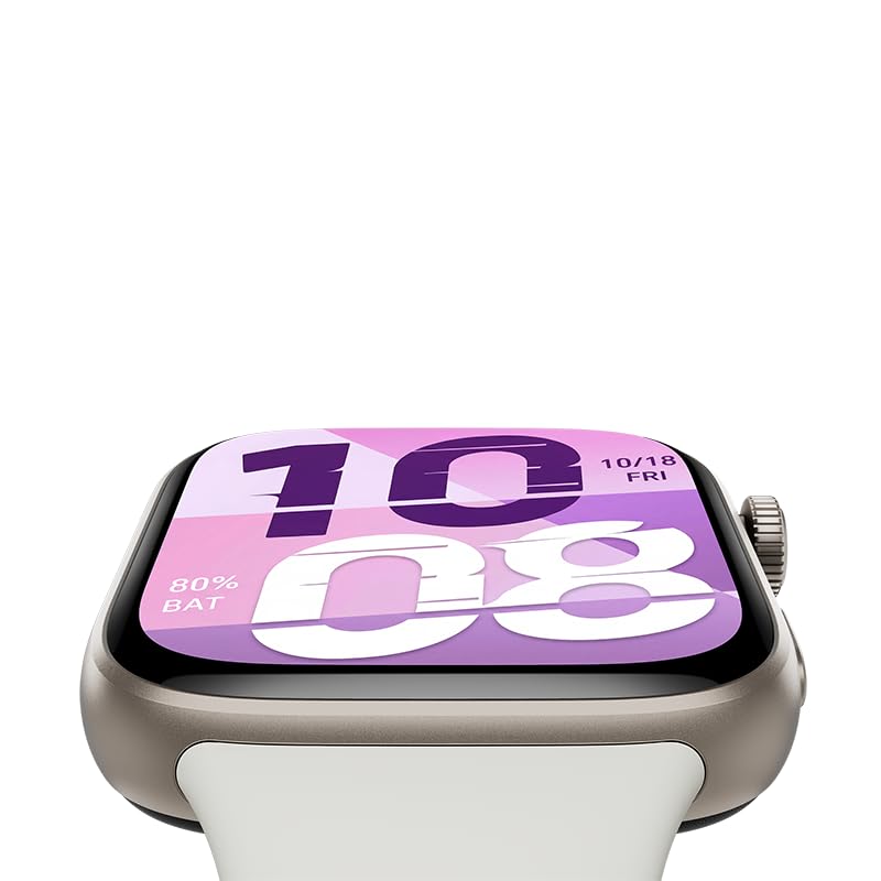 Image of HONOR Watch X5i Smartwatch, 1.97 inch Thin Bezel AMOLED Display, 21-Day Battery Life, Bluetooth Calling, 109 Sports Modes, Sleep Tracking, 10m Water Resistant, Android & iOS Compatible, White
