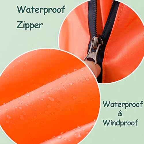 Plus Size Adult Rain Poncho with Hood and Zipper, Poncho Para Lluvia, Tactical Ponchos Adult For Camping, Hiking4