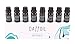 Produktbild Ätherische Öle Top 8 - (8 x .33 Fl Oz/10ml) - 100% Pur & Naturrein - Aromatherapie - 8 verschieden Aromen - Duftöle für den Diffuser und zur Einreibung