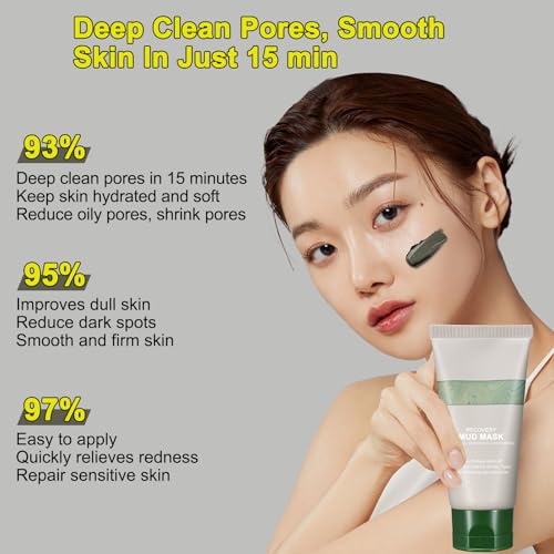 SEWOG Recovery Mud Mask, Relief Mud Mask for Face & Body, Deep Cleansing & Hydrating Clay Mask, Deep Pore Cleanser Oil Control Wash Off Body Mud — view 2