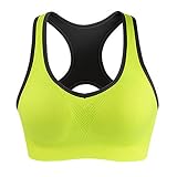  Honglion Women\'s Sport Yoga Bra Running Jogging Fitness Exercise High Impact Racerback Workout Bra