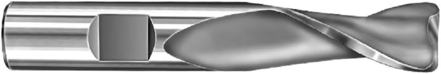 38211 3CR 2 Flute Corner Radius General Purpose End Mill, Uncoated, 3/16" Cutting Diameter, 5/8" Cutting Length, 3/16" Shank Diameter, 2" Length, 0.020" Corner Radius